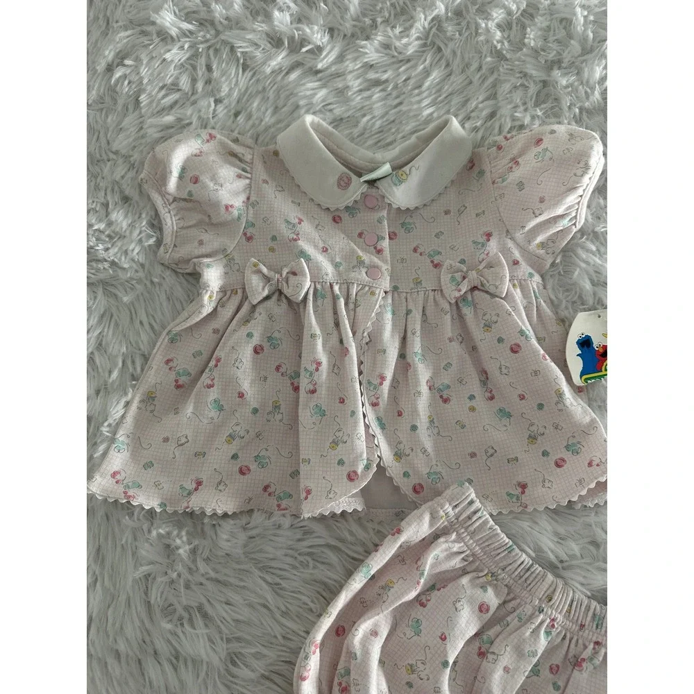 Nwt Sesame Street 2pc Vintage 80s outfit set 3-6m